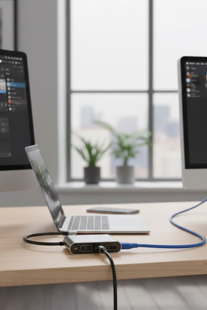 Markasız - USB Hub Çoklayıcı - 4’ü 1 Arada Type-C to Hub Dönüştürücü Adaptör Modern cihazlar için tek