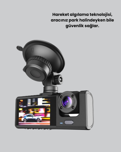 Full HD Çift Yönlü Araç Kamerası Hareket Algılama Döngüsel Kayıt
