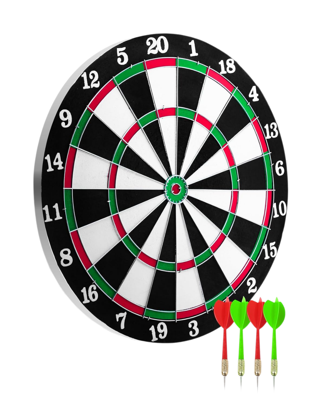 12 İnç Dart Tahtası 4 Adet Metal Uçlu Dart Oku Kolay Montajlı