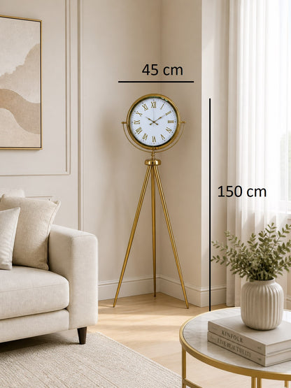 Elite Roma Rakamlı Gold Tripod Ayaklı Saat