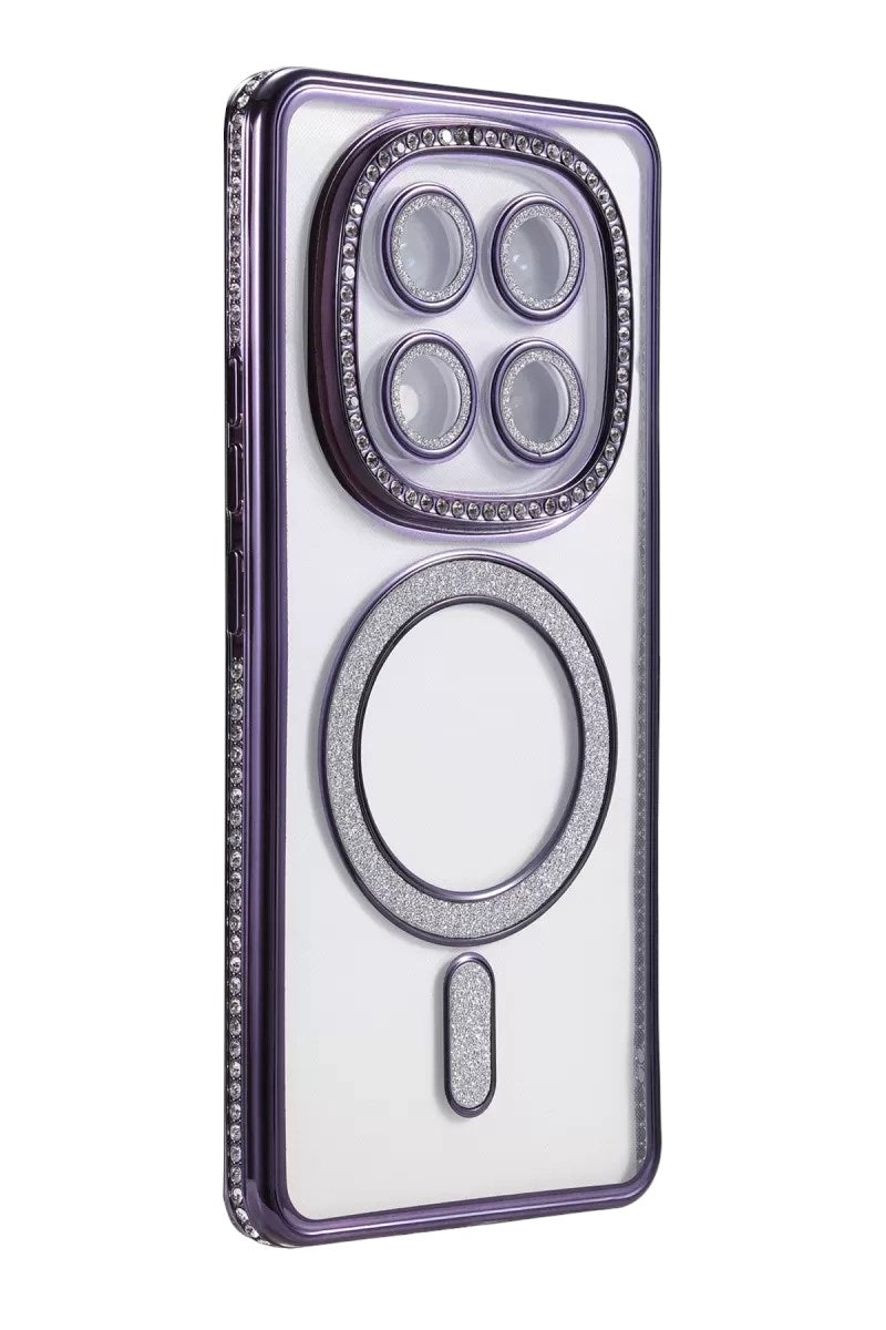 Redmi Note 15 4G Joke Simli Magneticsafe Kılıf - Derin Mor