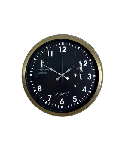 Vintage Prestige 40 Cm Eskitme Atatürk Duvar Saati