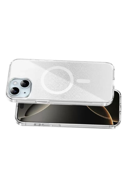 iPhone 14 Sora Simli Magsafe Kapak - Beyaz
