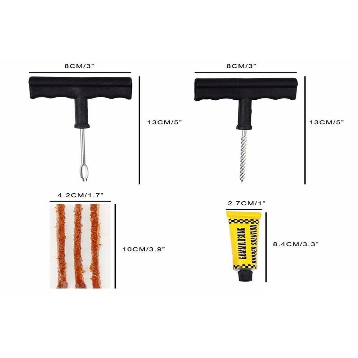 BUFFER® 6 Parça Araba Motosiklet Otomobil Bisiklet Lastik Tamir Kiti Araç Bakım Seti