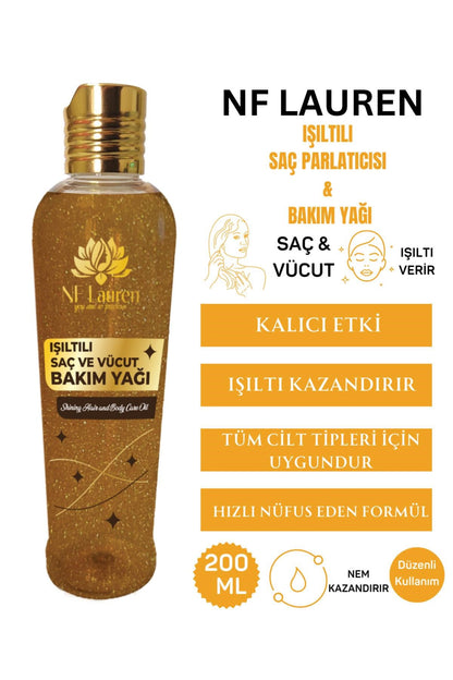 Işıltılı Saç Parlatıcısı Ve Bakım Yağı 200 ml