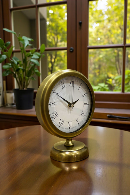 Retro Eskitme Metal 25 x 20 Cm Masa Saati
