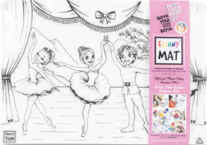 Funny Mat - Prens İle Prenses Ve Dansçılar 33,5 x 48 cm