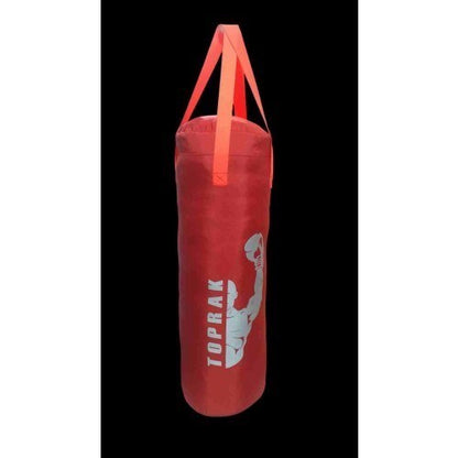 Boks Torbası Eldiven Ve Karabina Hediyeli İçi Dolu 60x22cm Kırmızı