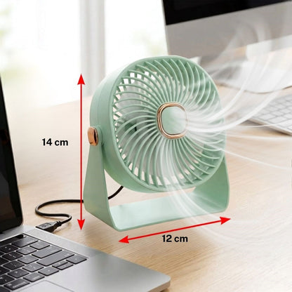 BUFFER® 3 Kademeli Masaüstü Fan – Duvara Asılıp Sabitlenebilen Standlı Kaydırmaz Pedli Mini Fan ZB112