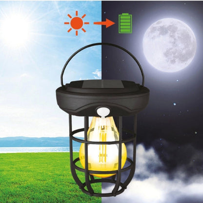 BUFFER® Solar Kamp Feneri – Güneş Enerjili, Otomatik Şarj ve Gece Işığı, Taşınabilir ve Asılabilir LED Dış Mekan Lamba
