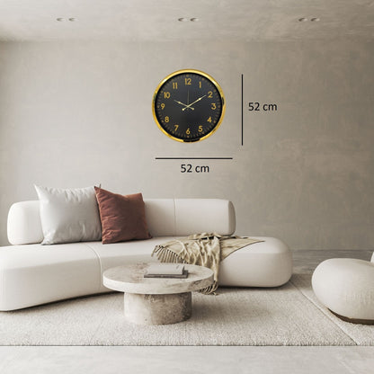 Gold Standart Gold Rakamlı 52 x 52 Cm Duvar Saati