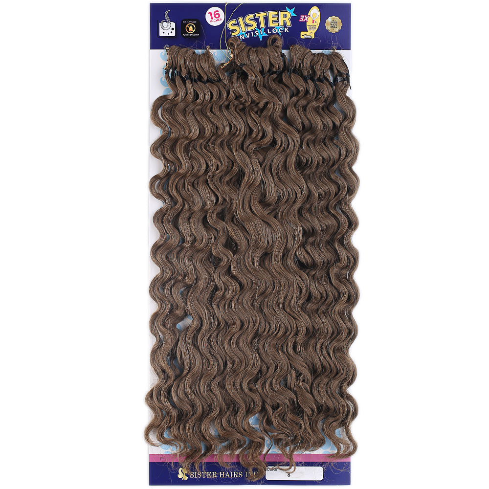 Sister Afro Dalgası Saç - Açık Kahve 8