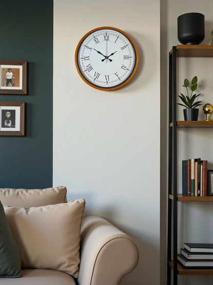36 Cm Standart Turuncu Duvar Saati