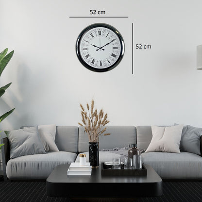 Krom Mnadala Desenli 52 x 52 Cm Duvar Saati
