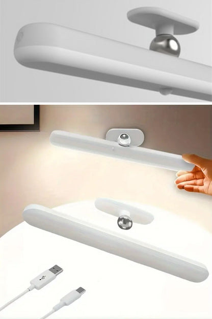BUFFER® Dokunmatik USB İle Şarj Olabilen 27 cm Led Aydınlatma Makyaj Aynası Işığı
