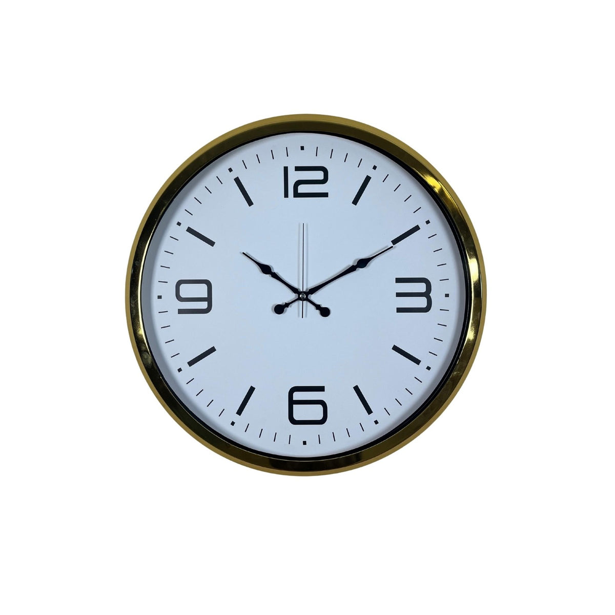 Gold Modern Tasarım 52 Cm Metal Duvar Saati
