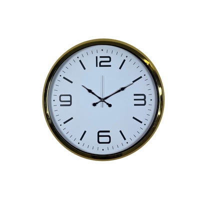 Gold Modern Tasarım 52 Cm Metal Duvar Saati