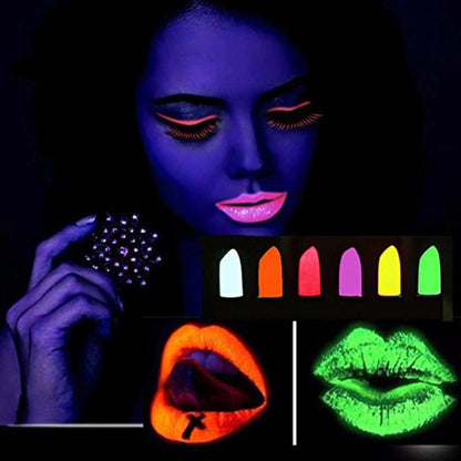 GlowPaint 6’lı Neon Boya – UV Işıkta Parlayan Makyaj Seti
