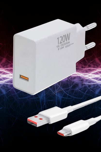 BUFFER® 120W USB Hızlı Type C Uçlu Kablolu Şarj Aleti