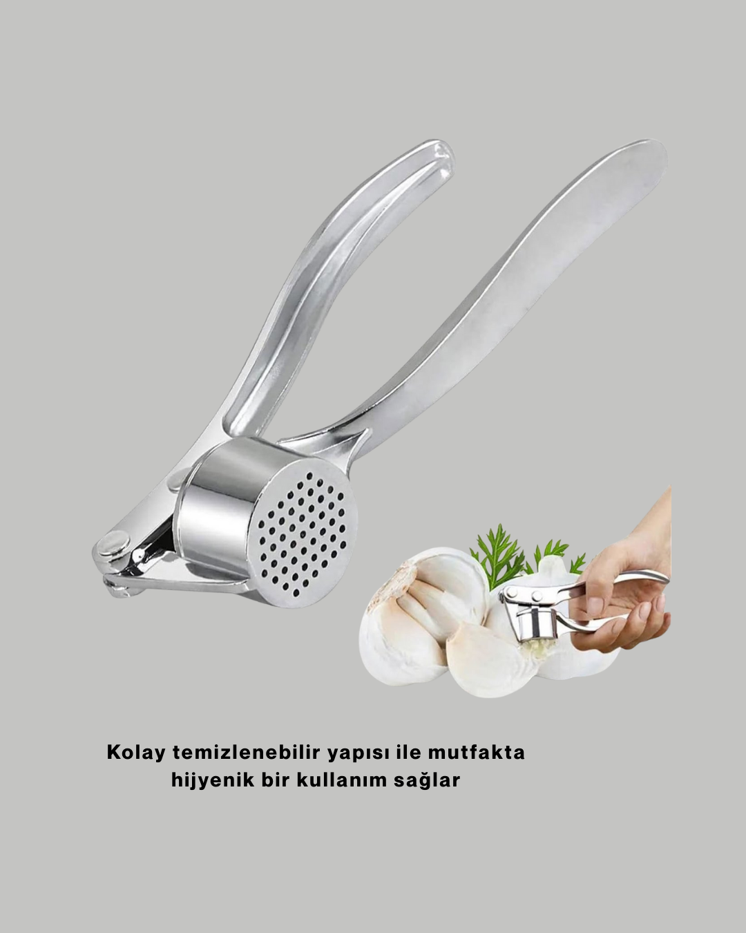 Sarımsak Presi Kolay Temizlik ve Yüksek Basınçlı Ezme