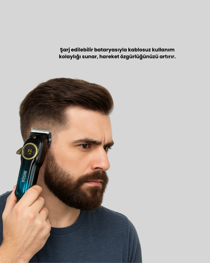 Ahşap Standlı 3D Baskı Ay Lambası 16 Renkli ve Şarjlı