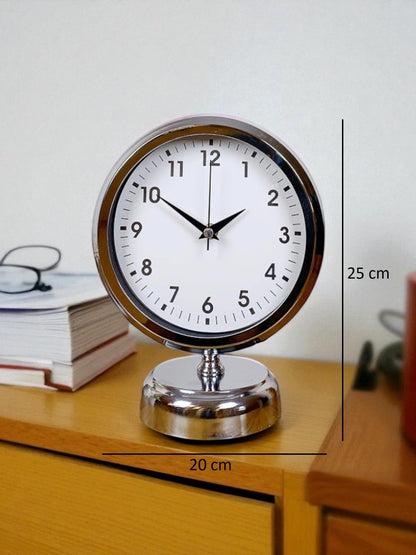Noble Time 25 x 20 Cm Metal Krom Masa Saati