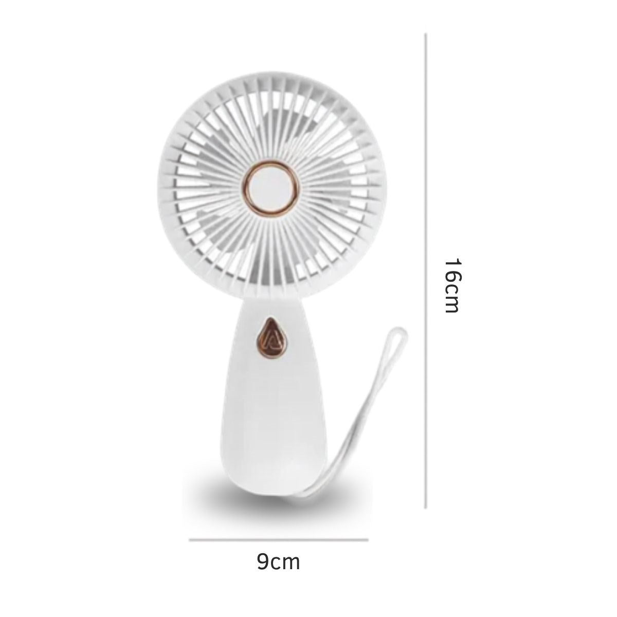 BUFFER® 3 Kademeli Çanta Tipi El Fanı – Taşınabilir Mini Serinletici Silikon Askılı Fan ZB103