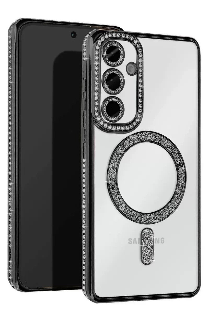 Samsung Galaxy S25 FE Joke Simli Magneticsafe Kılıf - Siyah