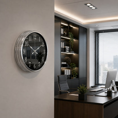 Krom Heritage Aynalı 40 x 40 Cm Duvar Saati