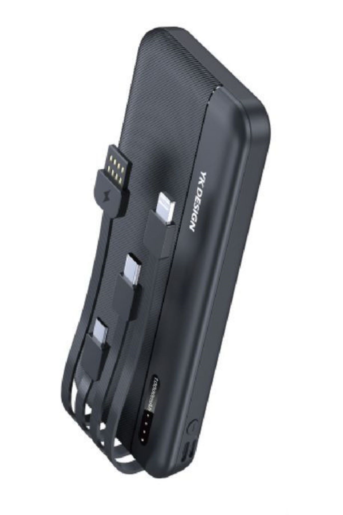 BUFFER® 10000 mAh Micro Type-C USB Lightning 4 Kablolu Hızlı Kablosuz Şarj Powerbank