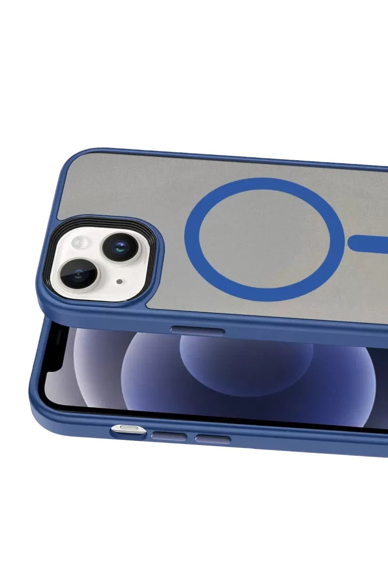 iPhone 14 Megane Magsafe Kapak - Lacivert