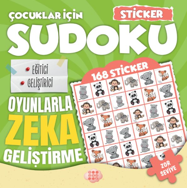 Çocuklar için Sudoku - Sticker Hediyeli Zor Seviye 2