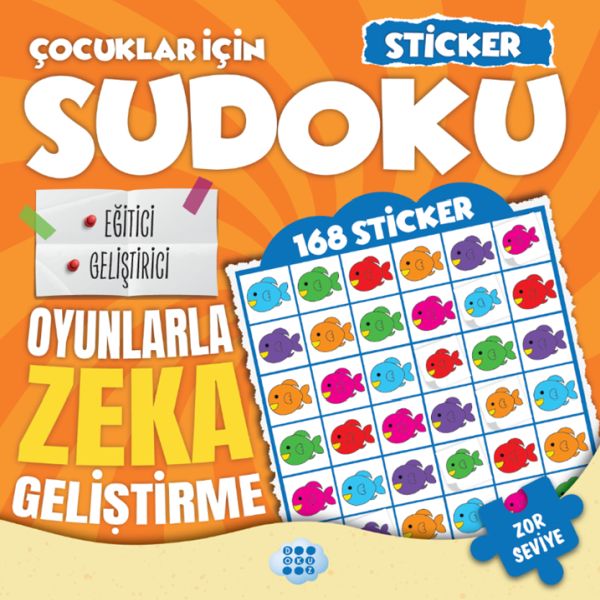 Çocuklar için Sudoku - Sticker Hediyeli Zor Seviye 3