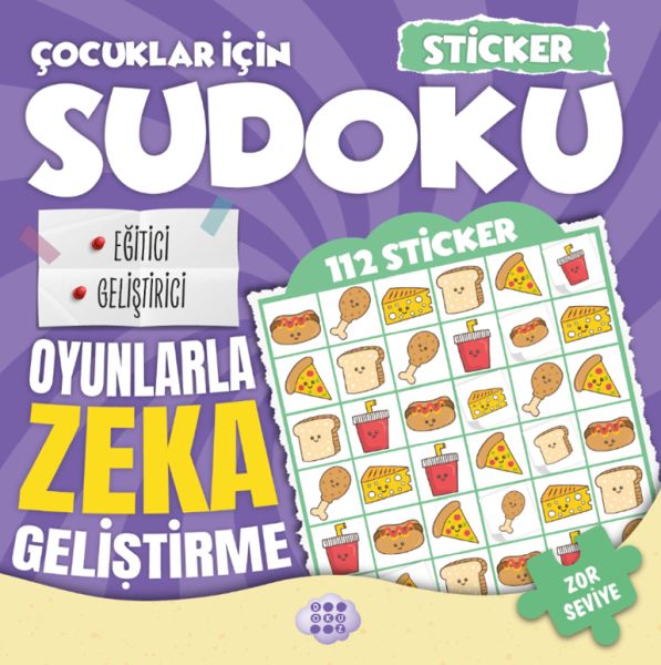 Çocuklar için Sudoku - Sticker Hediyeli Zor Seviye 4