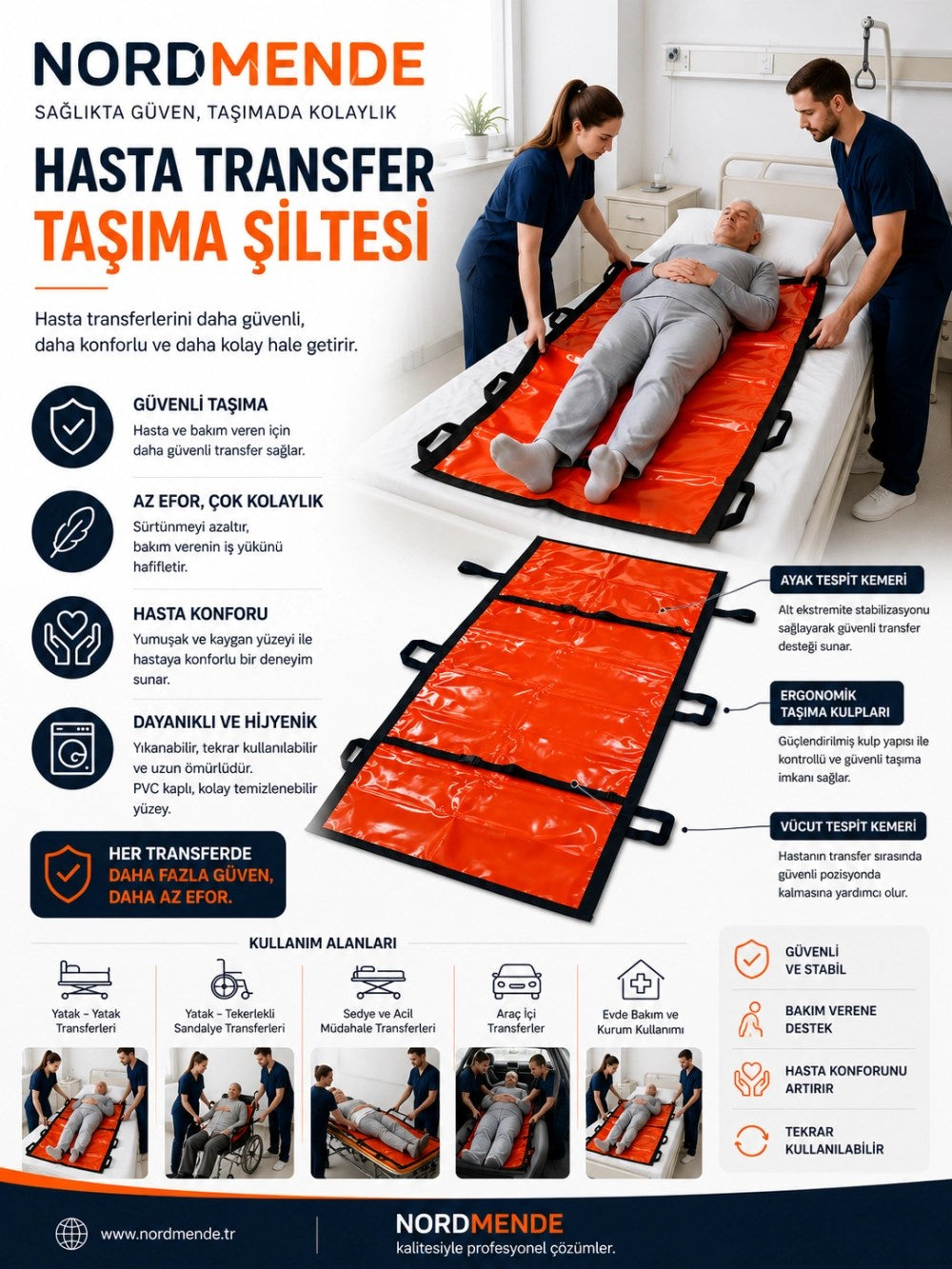 Hasta Transfer Taşıma Şiltesi