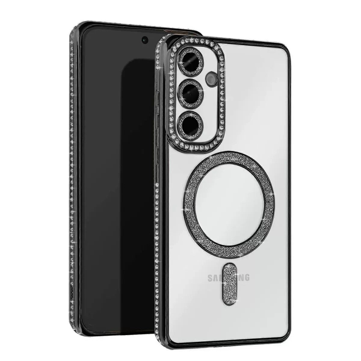 Samsung Galaxy S25 FE Joke Simli Magneticsafe Kılıf - Siyah