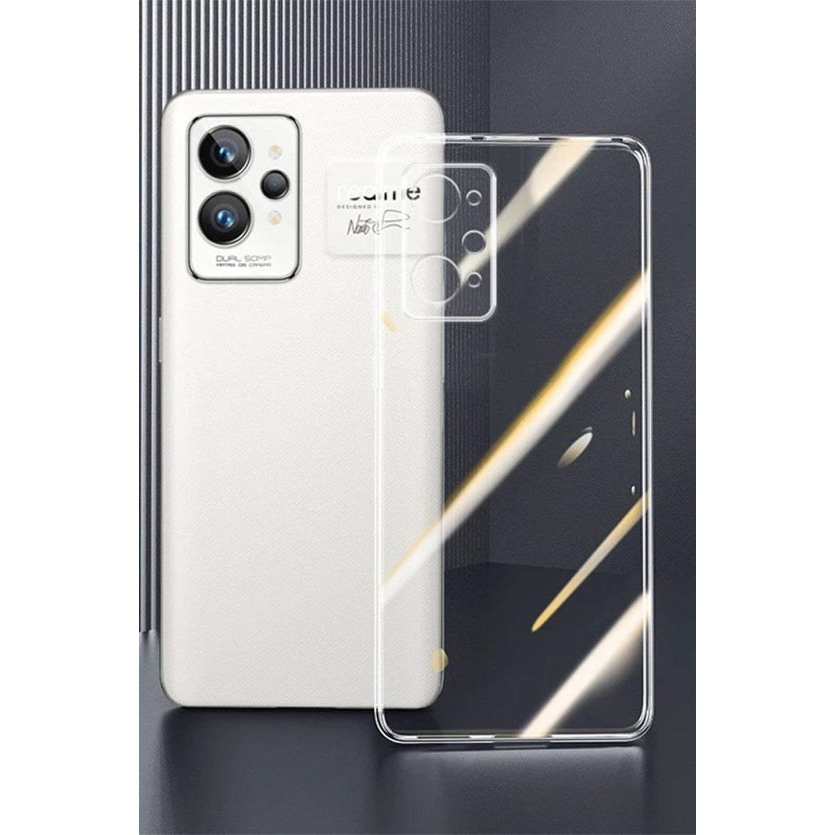 Realme GT2 Pro 5G Kılıf Lüx Şeffaf Silikon