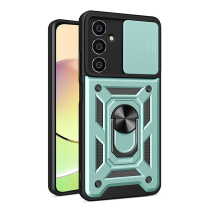 Galaxy A25 5G Kılıf Pars Lens Yüzüklü Silikon - Yeşil