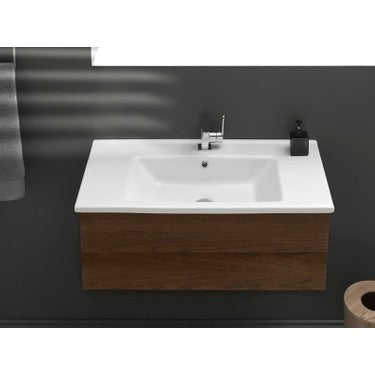85 x 45 cm Turkuaz Etajerli Lavabo, Şık ve Kullanışlı