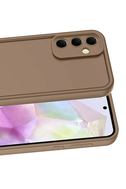 Galaxy A56 Kılıf Viera Silikon - Kahverengi
