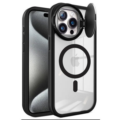 iPhone 14 Pro Max Kılıf Teleskop Lens Magsafe Silikon Kapak - Siyah