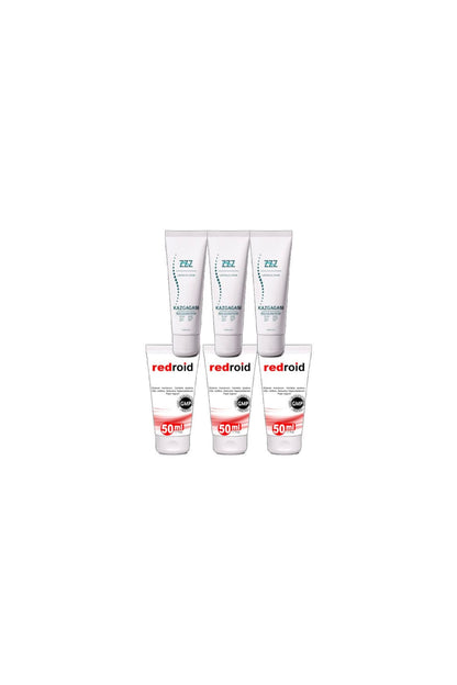 Kaz Gagası Kremi 3x100 ml Rahatlatıcı +Redroid Rahatlatıcı Krem 3x50 ml