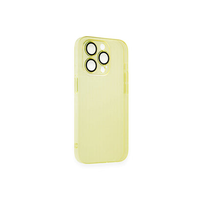 iPhone 13 Pro Max Kılıf Armada Lensli Kapak - Sarı