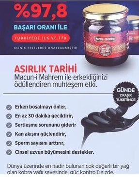 Macun-I Mahrem Erkeklere Özel Doğal Karışım 240 gr x 2 Adet