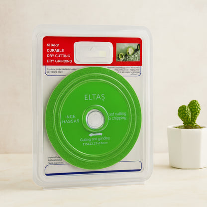Yeşil Cam Kesme Disk 115 mm (Hassas Kesici, 115x22x23x15mm)
