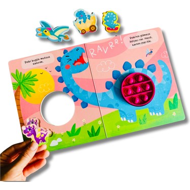 Benim Pop-It Kitabım - Dinozor Temalı Eğlence