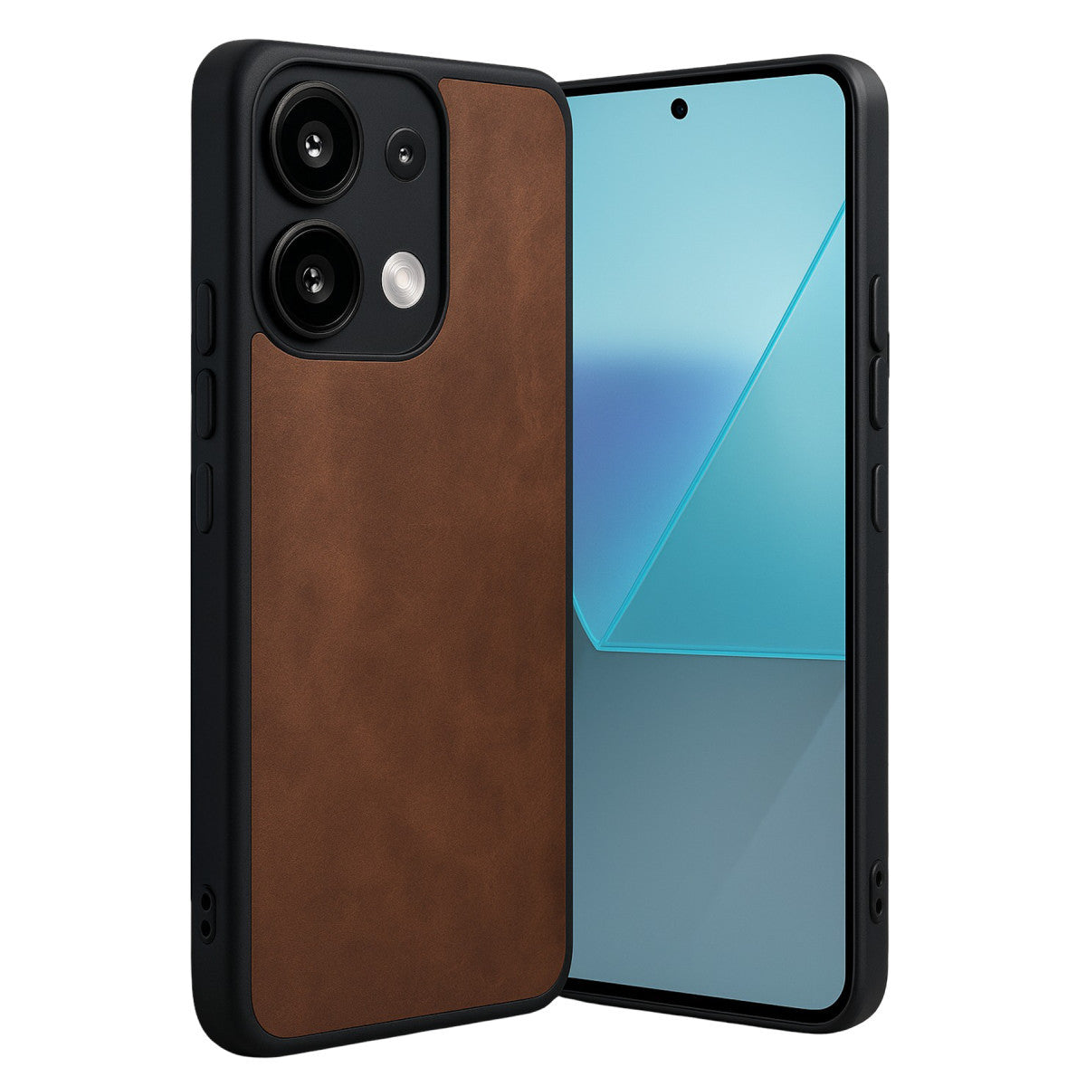 Redmi Note 13 4G Kılıf Aras Deri Kapak - Taba