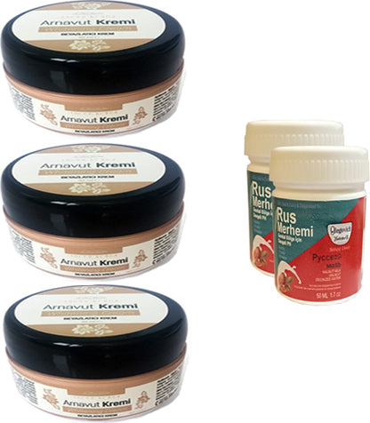 Three Brand Arnavut Kremi 3 Adet + Rus Merhemi 50 ml 2 Adet
