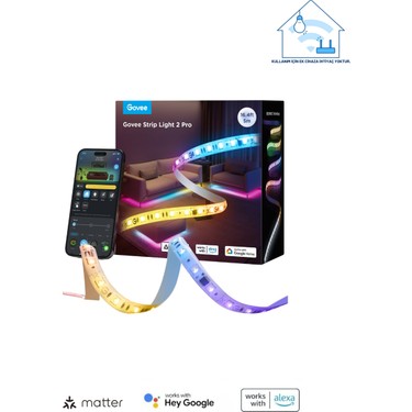 Kesilebilir LED Şerit Işık 5 Metre, Uygulama ile Kontrol Edilebilir RGB Özelliği
