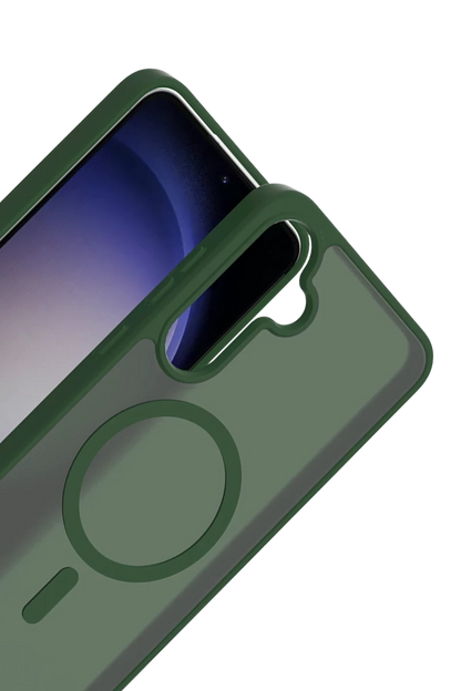 Galaxy A26 Jota Magsafe Kapak - Koyu Yeşil